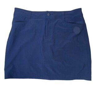 Eddie Bauer brand Navy blue skort built in shorts athletic skirt mini skirt 12
